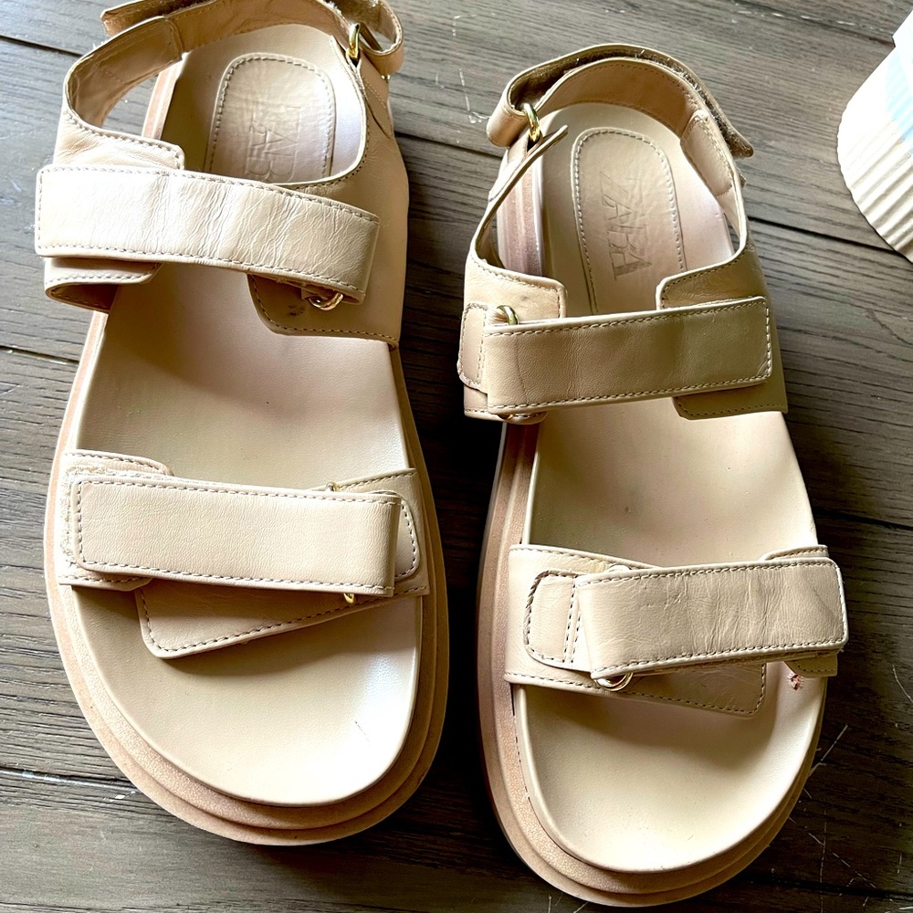 Beige sandals